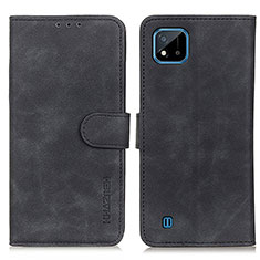 Coque Portefeuille Livre Cuir Etui Clapet K03Z pour Realme C11 (2021) Noir