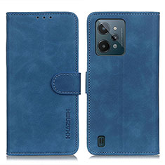 Coque Portefeuille Livre Cuir Etui Clapet K03Z pour Realme C31 Bleu