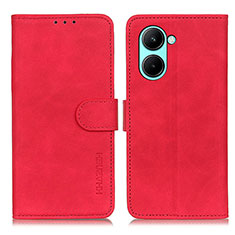 Coque Portefeuille Livre Cuir Etui Clapet K03Z pour Realme C33 (2023) Rouge