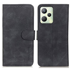 Coque Portefeuille Livre Cuir Etui Clapet K03Z pour Realme C35 Noir