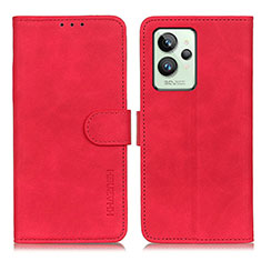 Coque Portefeuille Livre Cuir Etui Clapet K03Z pour Realme GT2 Pro 5G Rouge