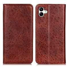 Coque Portefeuille Livre Cuir Etui Clapet K03Z pour Samsung Galaxy A04 4G Marron