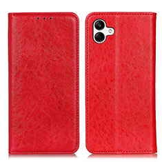 Coque Portefeuille Livre Cuir Etui Clapet K03Z pour Samsung Galaxy A04 4G Rouge
