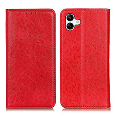 Coque Portefeuille Livre Cuir Etui Clapet K03Z pour Samsung Galaxy A05 Rouge