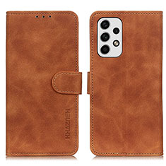 Coque Portefeuille Livre Cuir Etui Clapet K03Z pour Samsung Galaxy A23 4G Marron