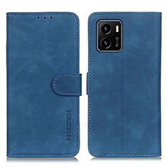 Coque Portefeuille Livre Cuir Etui Clapet K03Z pour Vivo iQOO U5x Bleu