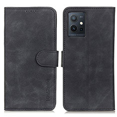 Coque Portefeuille Livre Cuir Etui Clapet K03Z pour Vivo Y33e 5G Noir