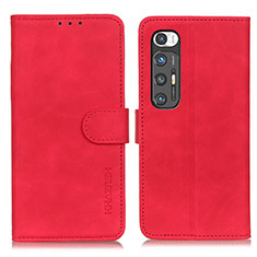 Coque Portefeuille Livre Cuir Etui Clapet K03Z pour Xiaomi Mi 10S 5G Rouge