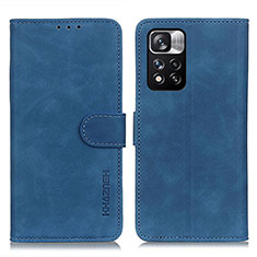 Coque Portefeuille Livre Cuir Etui Clapet K03Z pour Xiaomi Mi 11i 5G (2022) Bleu