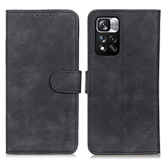 Coque Portefeuille Livre Cuir Etui Clapet K03Z pour Xiaomi Mi 11i 5G (2022) Noir