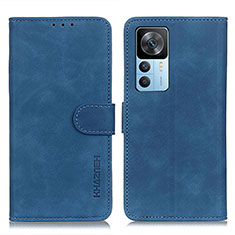 Coque Portefeuille Livre Cuir Etui Clapet K03Z pour Xiaomi Mi 12T Pro 5G Bleu