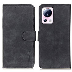 Coque Portefeuille Livre Cuir Etui Clapet K03Z pour Xiaomi Mi 13 Lite 5G Noir