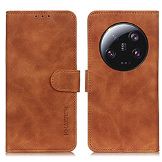 Coque Portefeuille Livre Cuir Etui Clapet K03Z pour Xiaomi Mi 13 Ultra 5G Marron