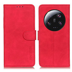 Coque Portefeuille Livre Cuir Etui Clapet K03Z pour Xiaomi Mi 13 Ultra 5G Rouge