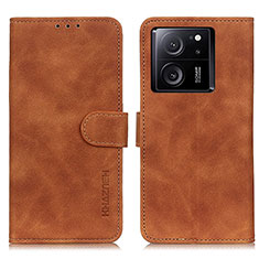 Coque Portefeuille Livre Cuir Etui Clapet K03Z pour Xiaomi Mi 13T 5G Marron