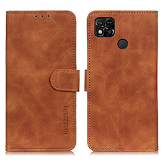 Coque Portefeuille Livre Cuir Etui Clapet K03Z pour Xiaomi POCO C3 Marron