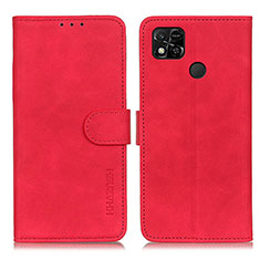 Coque Portefeuille Livre Cuir Etui Clapet K03Z pour Xiaomi POCO C3 Rouge