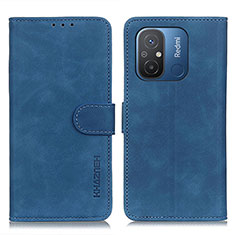 Coque Portefeuille Livre Cuir Etui Clapet K03Z pour Xiaomi Poco C55 Bleu