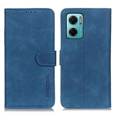 Coque Portefeuille Livre Cuir Etui Clapet K03Z pour Xiaomi Redmi 10 5G Bleu