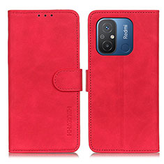 Coque Portefeuille Livre Cuir Etui Clapet K03Z pour Xiaomi Redmi 11A 4G Rouge