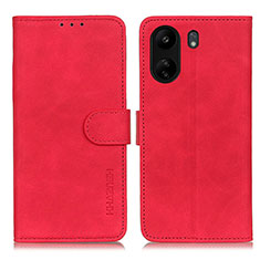 Coque Portefeuille Livre Cuir Etui Clapet K03Z pour Xiaomi Redmi 13C Rouge