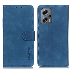 Coque Portefeuille Livre Cuir Etui Clapet K03Z pour Xiaomi Redmi K50i 5G Bleu