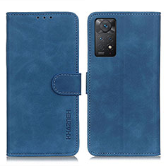 Coque Portefeuille Livre Cuir Etui Clapet K03Z pour Xiaomi Redmi Note 11 Pro 4G Bleu
