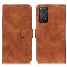 Coque Portefeuille Livre Cuir Etui Clapet K03Z pour Xiaomi Redmi Note 11 Pro 5G Marron