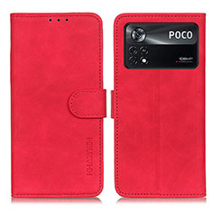 Coque Portefeuille Livre Cuir Etui Clapet K03Z pour Xiaomi Redmi Note 11E Pro 5G Rouge