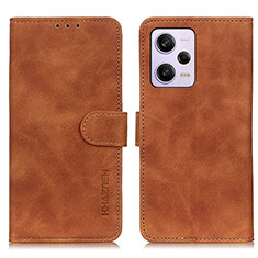 Coque Portefeuille Livre Cuir Etui Clapet K03Z pour Xiaomi Redmi Note 12 Explorer Marron