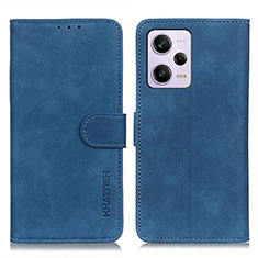 Coque Portefeuille Livre Cuir Etui Clapet K03Z pour Xiaomi Redmi Note 12 Pro+ Plus 5G Bleu