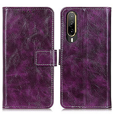 Coque Portefeuille Livre Cuir Etui Clapet K04Z pour HTC Desire 22 Pro 5G Violet