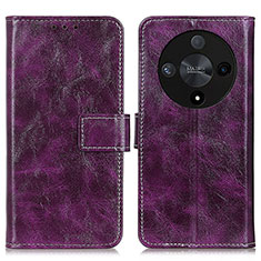 Coque Portefeuille Livre Cuir Etui Clapet K04Z pour Huawei Honor Magic6 Lite 5G Violet