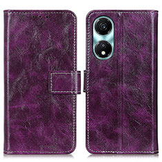 Coque Portefeuille Livre Cuir Etui Clapet K04Z pour Huawei Honor X5 Plus Violet