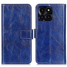 Coque Portefeuille Livre Cuir Etui Clapet K04Z pour Huawei Honor X8b Bleu