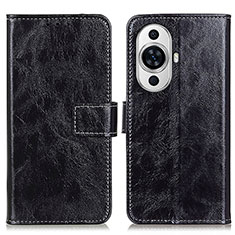 Coque Portefeuille Livre Cuir Etui Clapet K04Z pour Huawei Nova 11 Noir