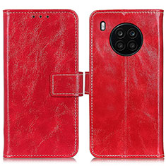 Coque Portefeuille Livre Cuir Etui Clapet K04Z pour Huawei Nova 8i Rouge