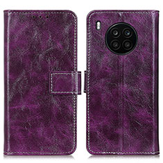 Coque Portefeuille Livre Cuir Etui Clapet K04Z pour Huawei Nova 8i Violet