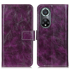 Coque Portefeuille Livre Cuir Etui Clapet K04Z pour Huawei Nova 9 Pro Violet