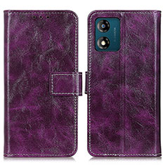 Coque Portefeuille Livre Cuir Etui Clapet K04Z pour Motorola Moto E13 Violet