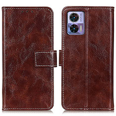 Coque Portefeuille Livre Cuir Etui Clapet K04Z pour Motorola Moto Edge 30 Lite 5G Marron