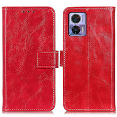 Coque Portefeuille Livre Cuir Etui Clapet K04Z pour Motorola Moto Edge 30 Lite 5G Rouge