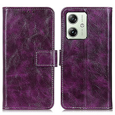 Coque Portefeuille Livre Cuir Etui Clapet K04Z pour Motorola Moto G54 5G Violet