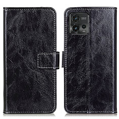 Coque Portefeuille Livre Cuir Etui Clapet K04Z pour Motorola Moto G72 Noir