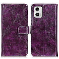 Coque Portefeuille Livre Cuir Etui Clapet K04Z pour Motorola Moto G73 5G Violet