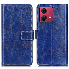 Coque Portefeuille Livre Cuir Etui Clapet K04Z pour Motorola Moto G84 5G Bleu