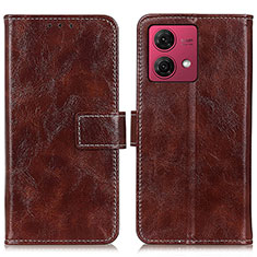 Coque Portefeuille Livre Cuir Etui Clapet K04Z pour Motorola Moto G84 5G Marron