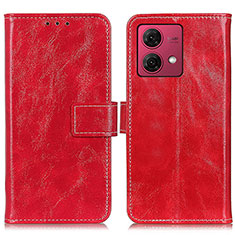 Coque Portefeuille Livre Cuir Etui Clapet K04Z pour Motorola Moto G84 5G Rouge