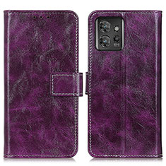 Coque Portefeuille Livre Cuir Etui Clapet K04Z pour Motorola ThinkPhone 5G Violet