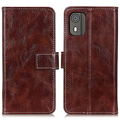 Coque Portefeuille Livre Cuir Etui Clapet K04Z pour Nokia C02 Marron